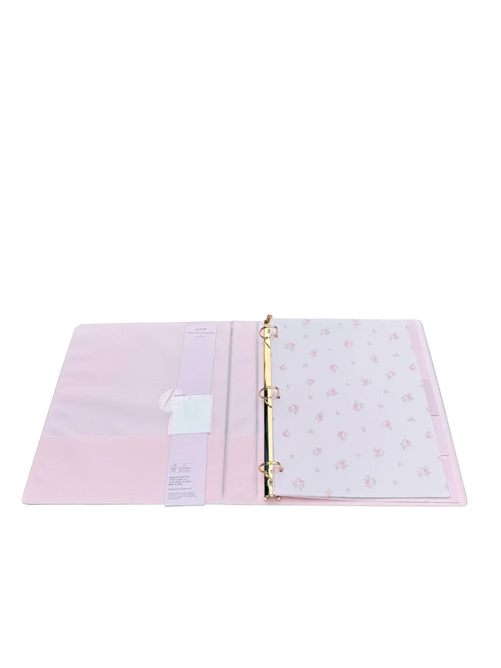 Loveshackfancy Pink binder pen and ruffle pouch set